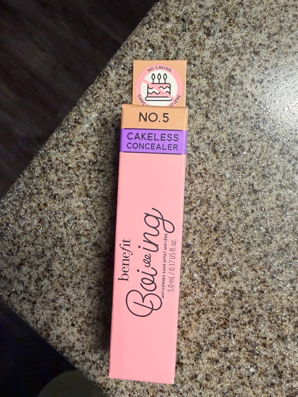 Benefit Full Coverage Liquid Concealer Box in Peach, Pink and Purple